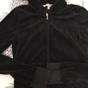 Juicy Couture black velour jacket